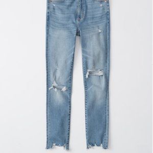 A&F Women's High Rise Super Skinny Ankle Jeans